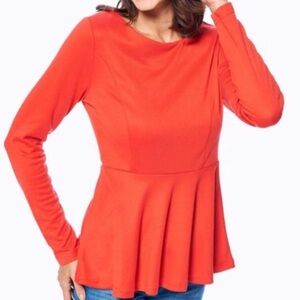 Stanzino Red Peplum Top XL